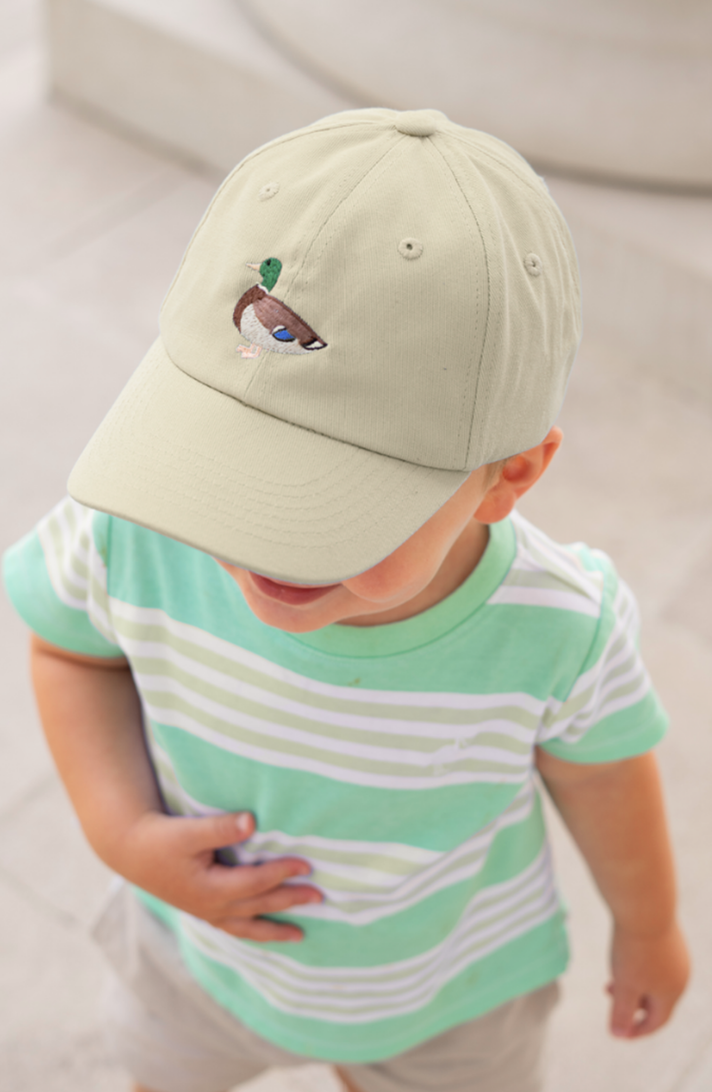 Khaki Mallard Baseball Hat: Youth (2-7)