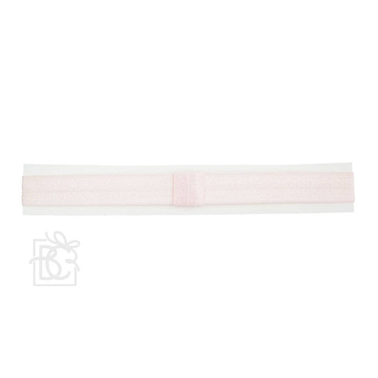 SKINNY ELASTIC HEADBAND: LT. PINK / 3-18 Months