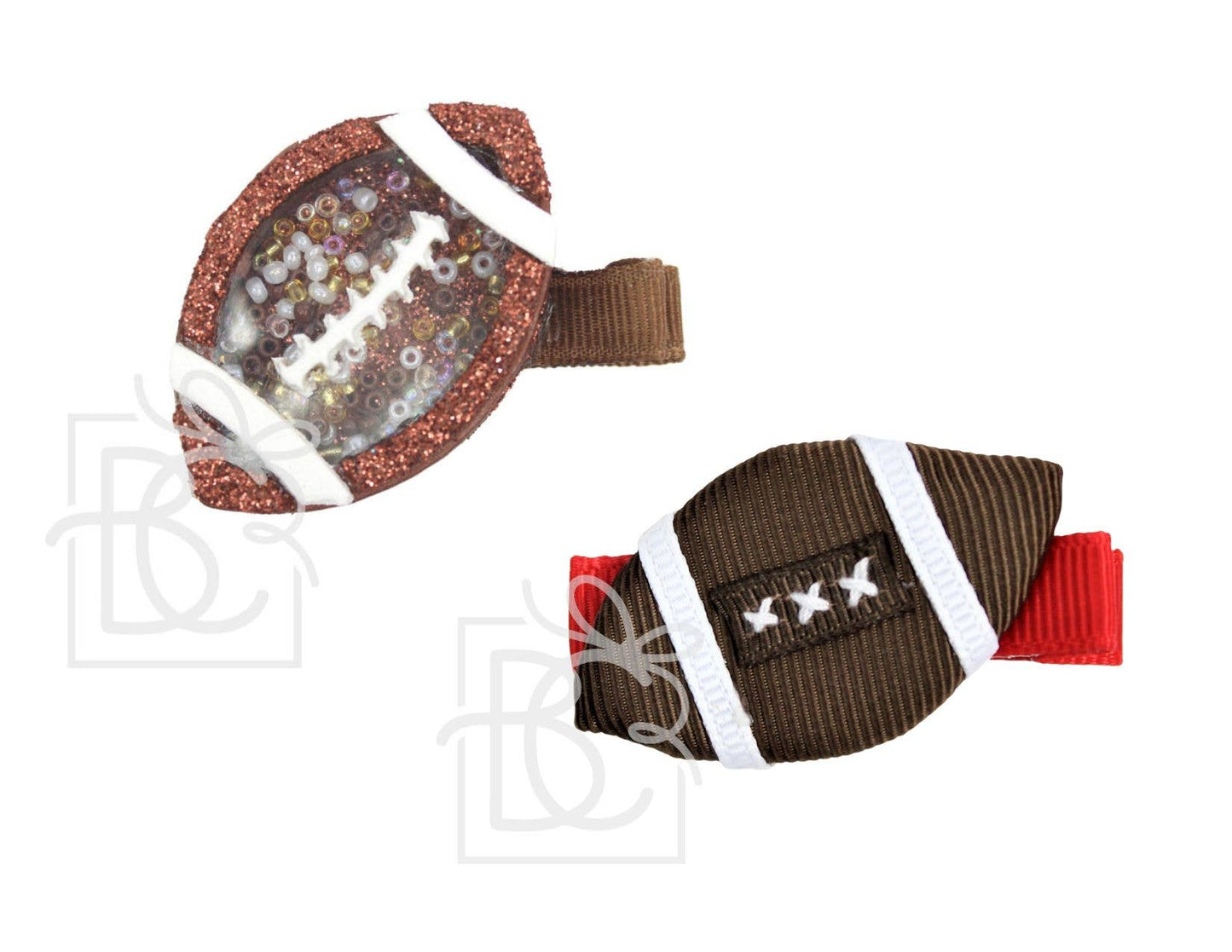 Football Ribbon Figure on Pinch Clip: Football Shaker