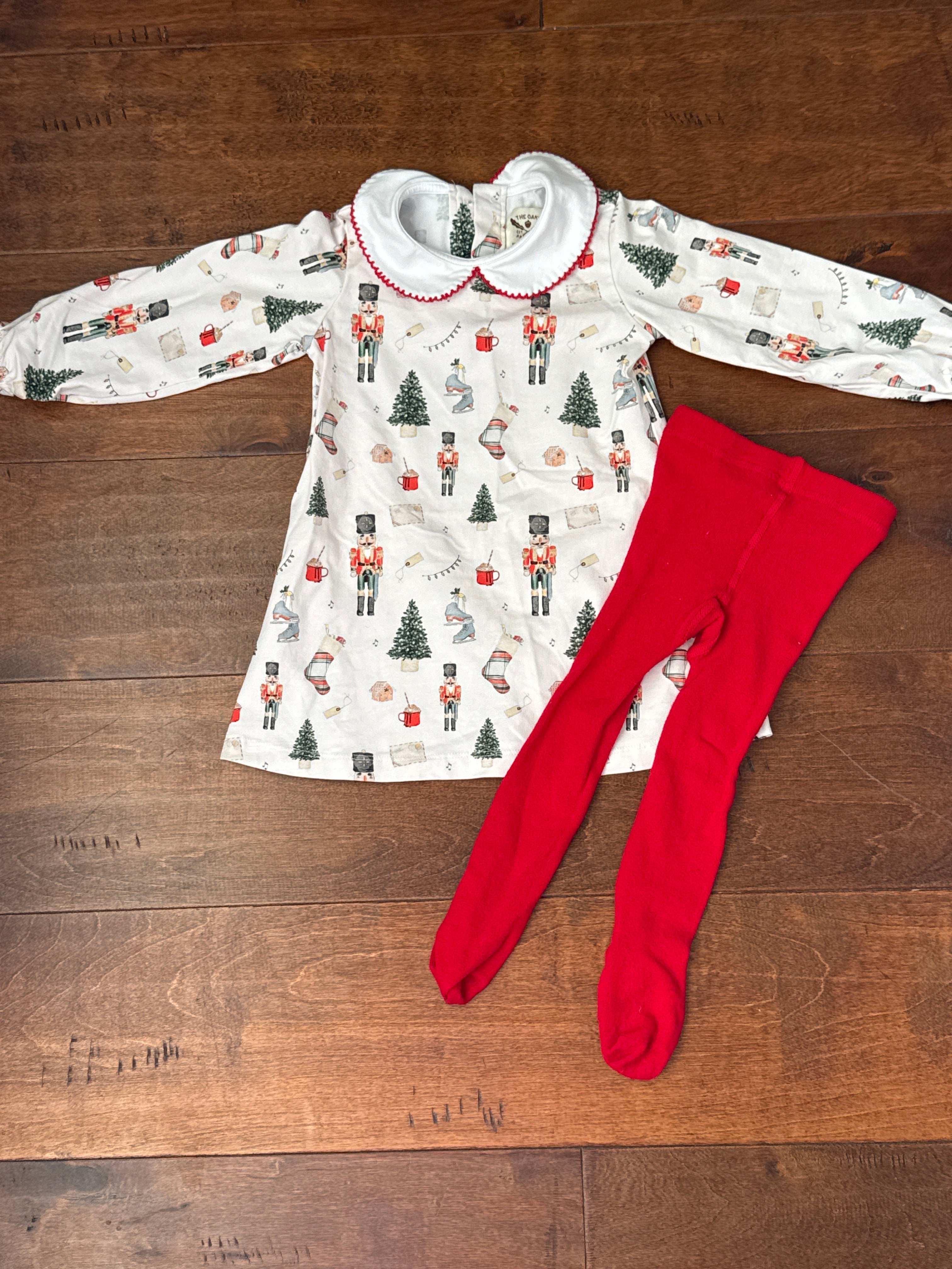 The Oaks Christmas Swing Top & Tights 24M