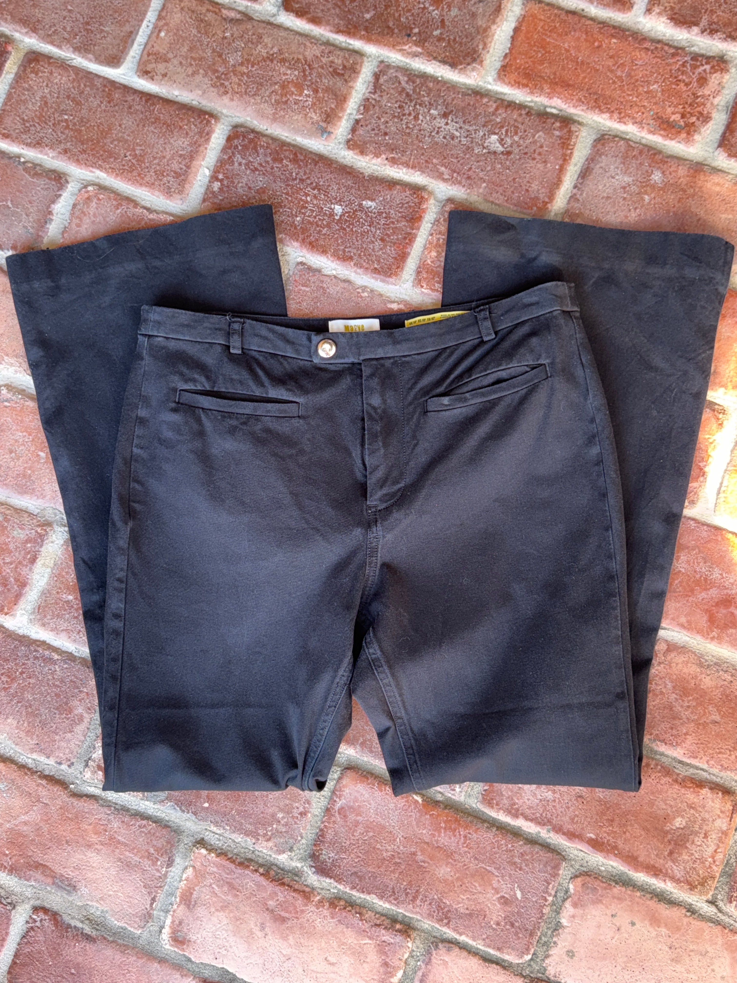 Maeve by Anthropologie Black Dress Flare Pant 10