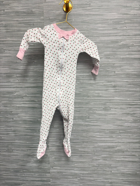 TBBC Strawberry Zip Pjs 3-6M