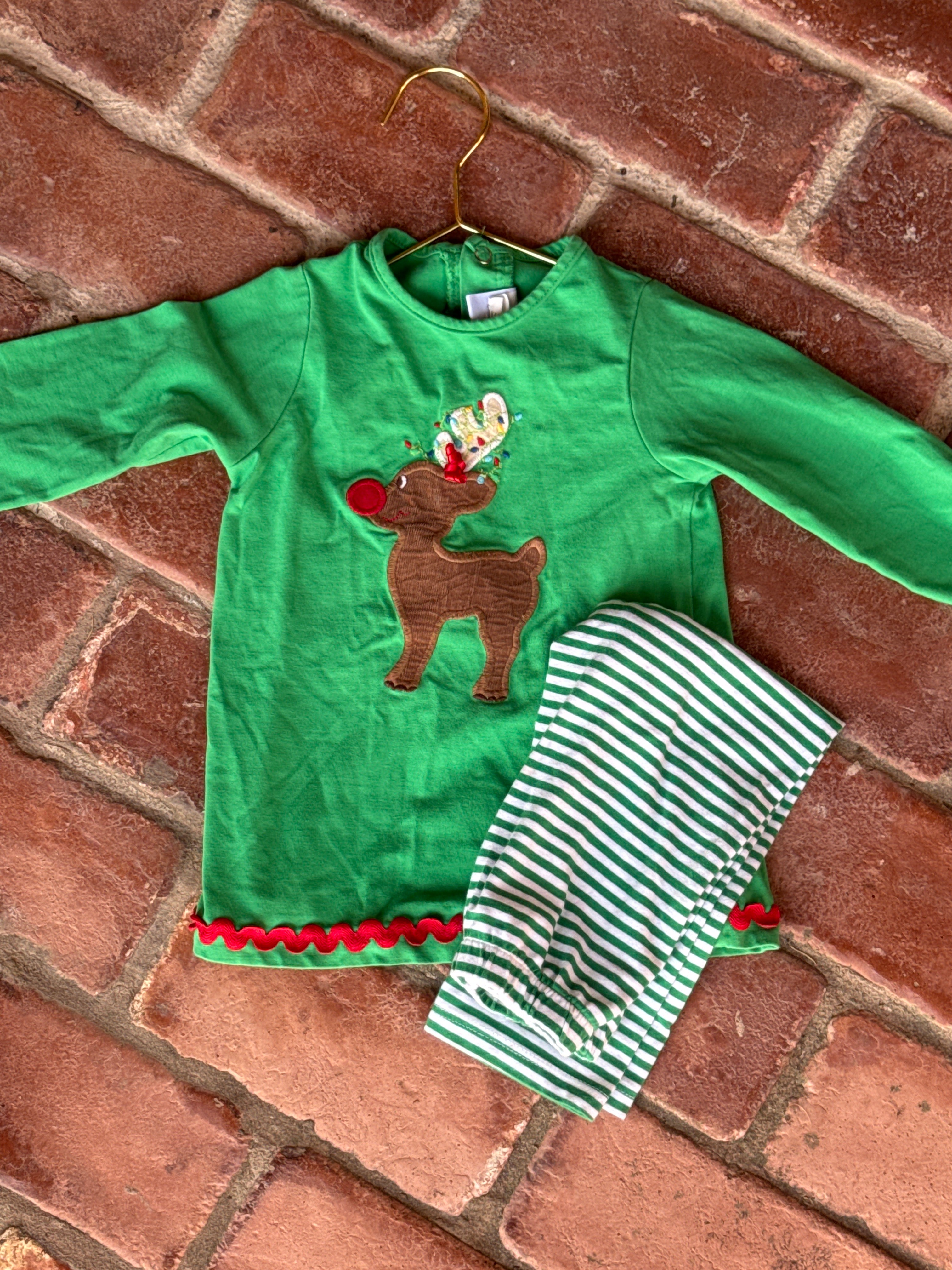 Bailey Boys Reindeer 2piece Legging Set 18M