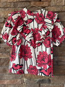 Entro Floral Ruffle Top M