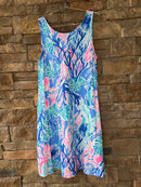 Lilly Pulitzer Coral Tank Swing Dress S