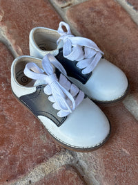 Footmates Saddle Shoe Navy/White Size 5M