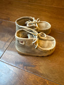 Khaki Leather Booties 2m