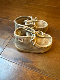 Khaki Leather Booties 2m