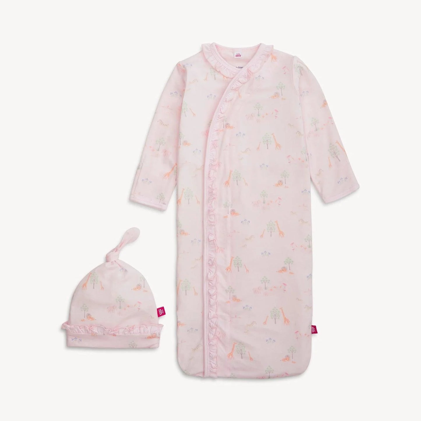 Serene Safari Pink Gown and Hat