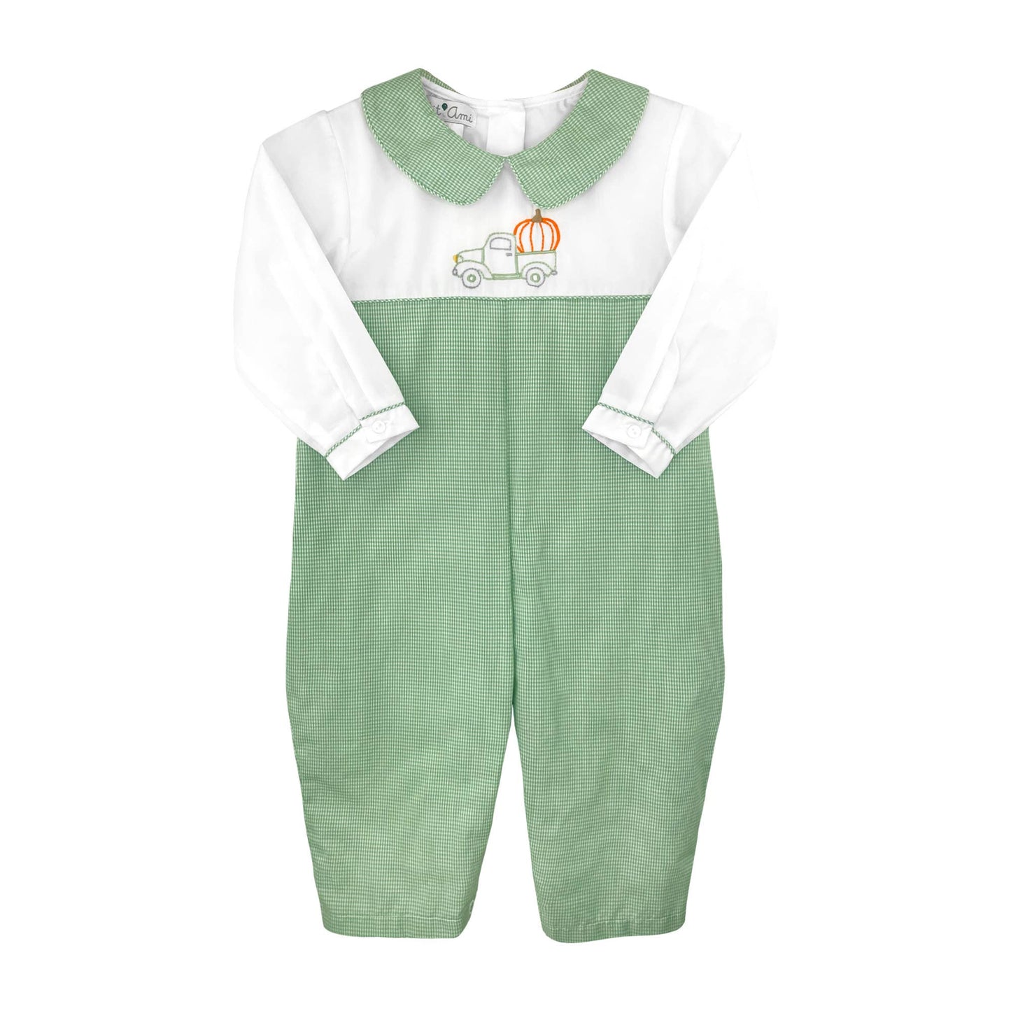 Pumpkin Truck Embroidered Longall