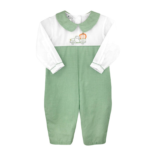 Pumpkin Truck Embroidered Longall