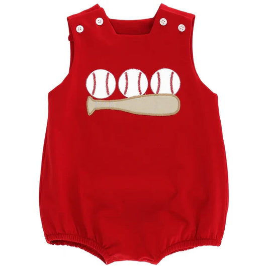 Batter Up - Boys Knit Infant Bubble