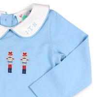 Boys Collar Romper - Nutcracker: 12M