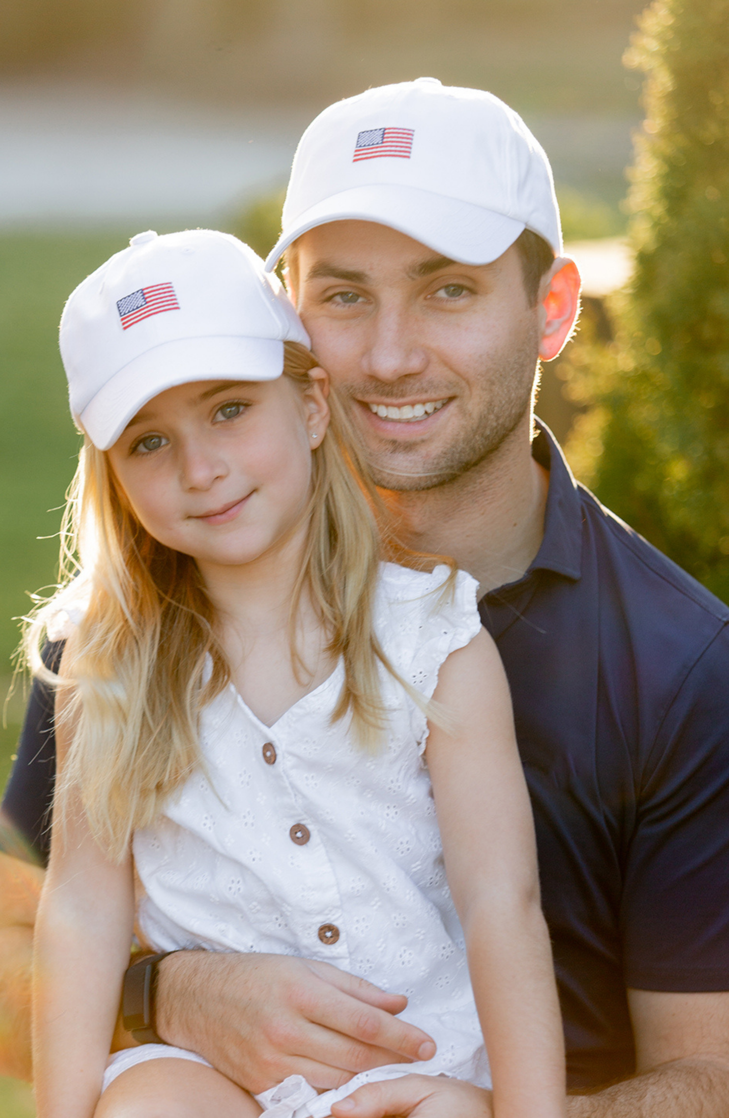 2026 American Flag Bow Baseball Hat: Youth (Ages 2-7)