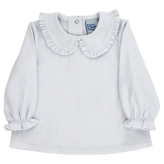 White Knit Peter Pan Collar