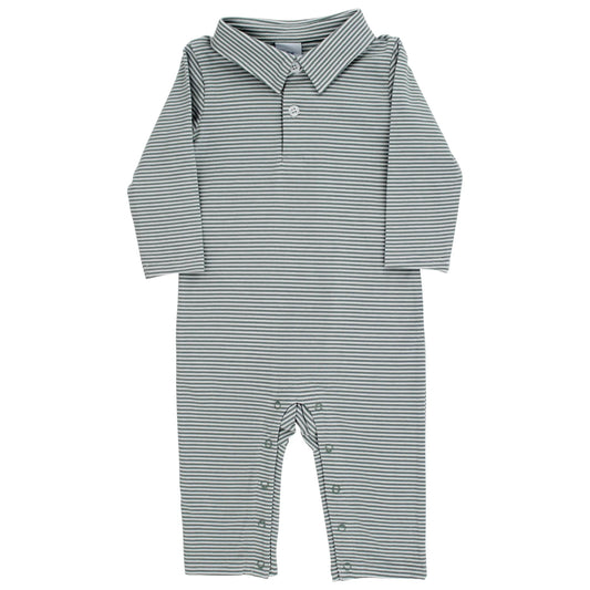 Sage Stripe Knit Play Suit