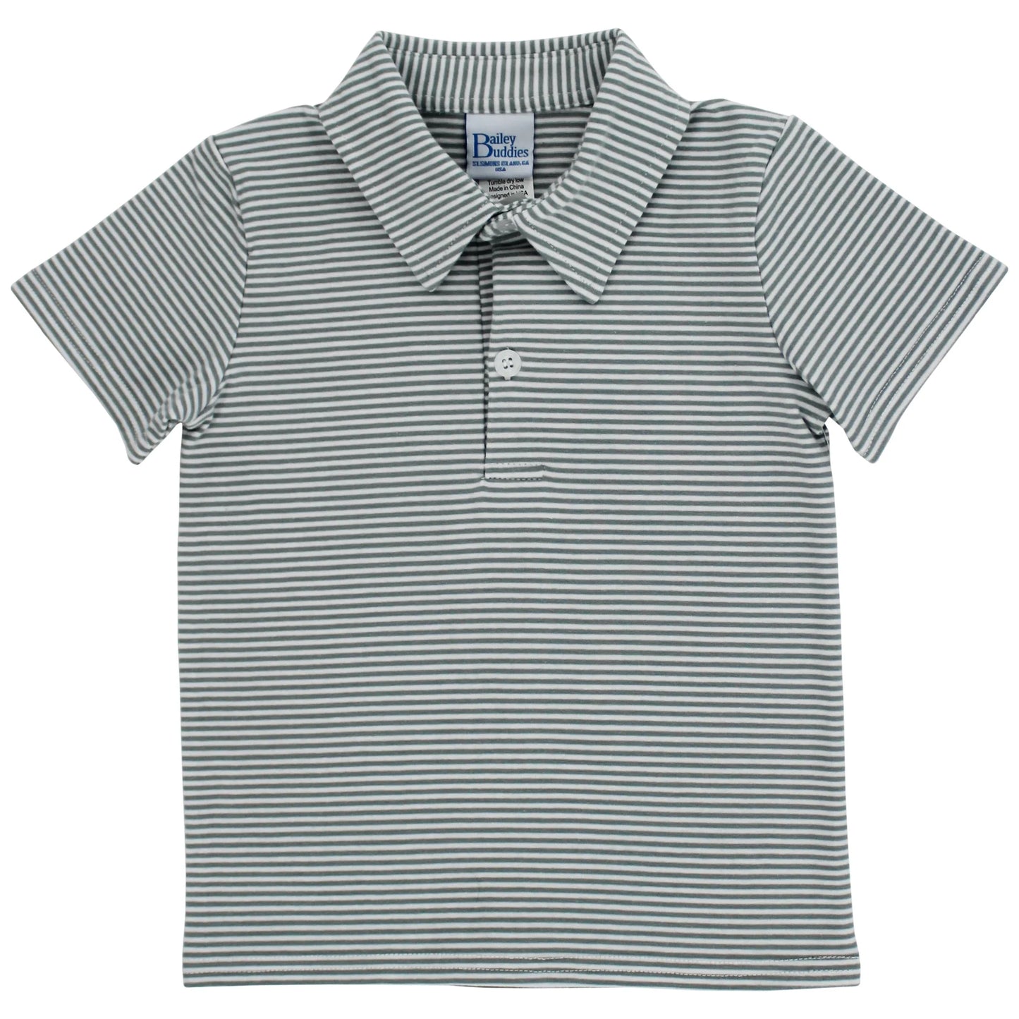 Sammy Polo - Sage Stripe Knit