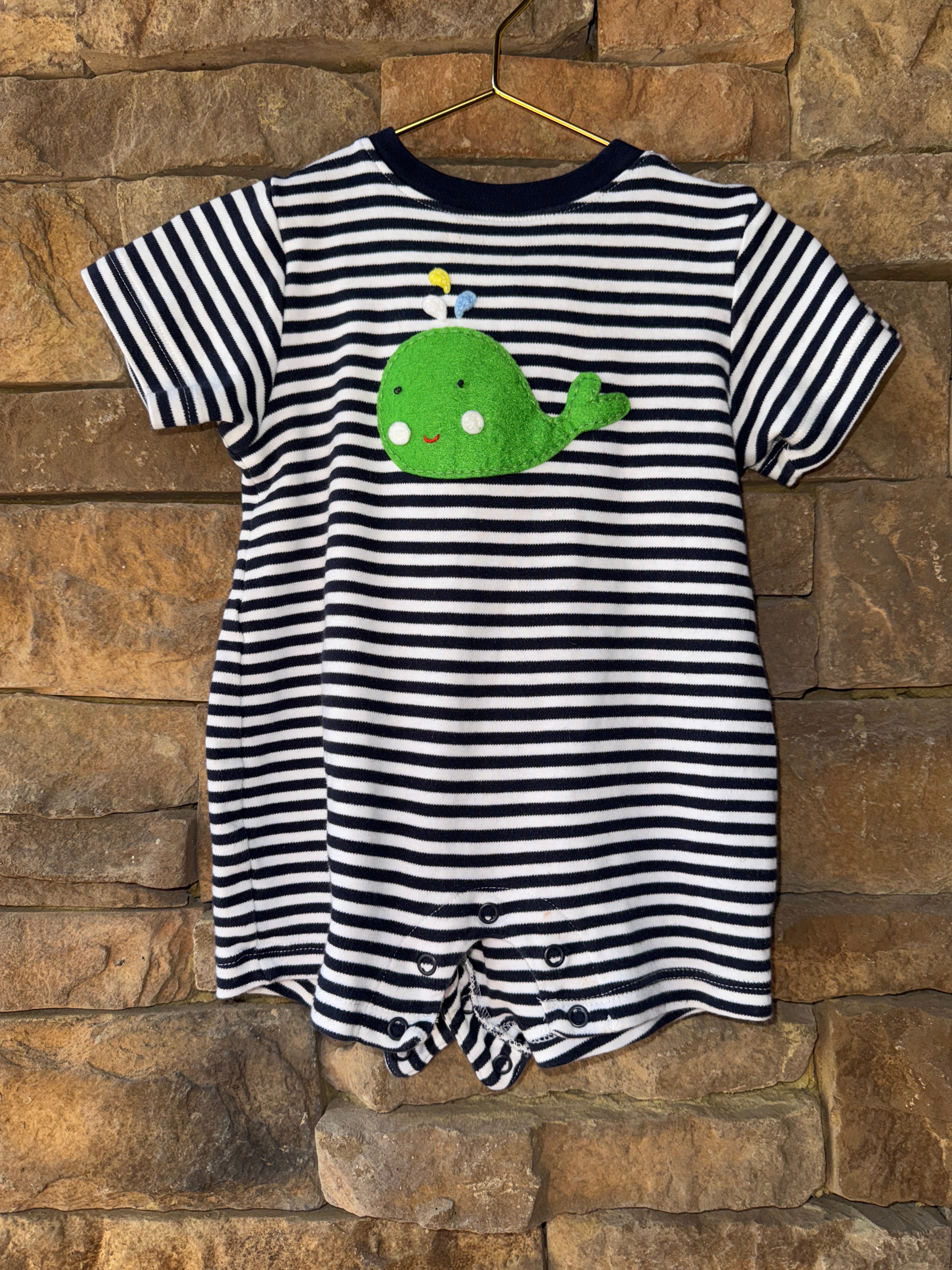 Bella Bliss Whale Romper 12M
