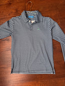 J Bailey Ls Striped Performance Material Polo 12