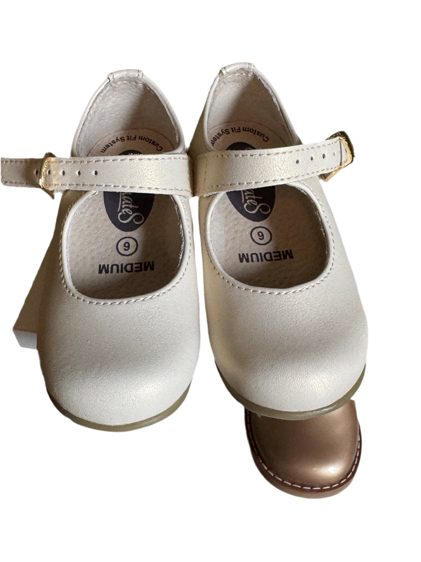 Footmates Beige Strap Shoes 6