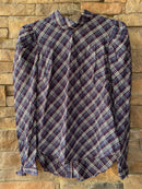 Veronica Beard Isabel Plaid Top 4