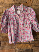 Karlie Puff Sleeve Floral Top S