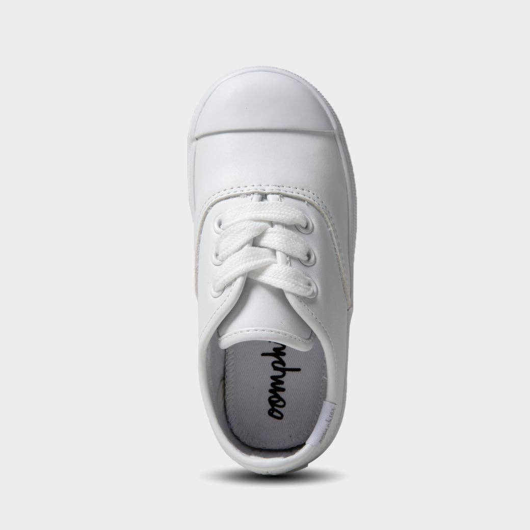Hadley Girls Lace-Up Shoes: White