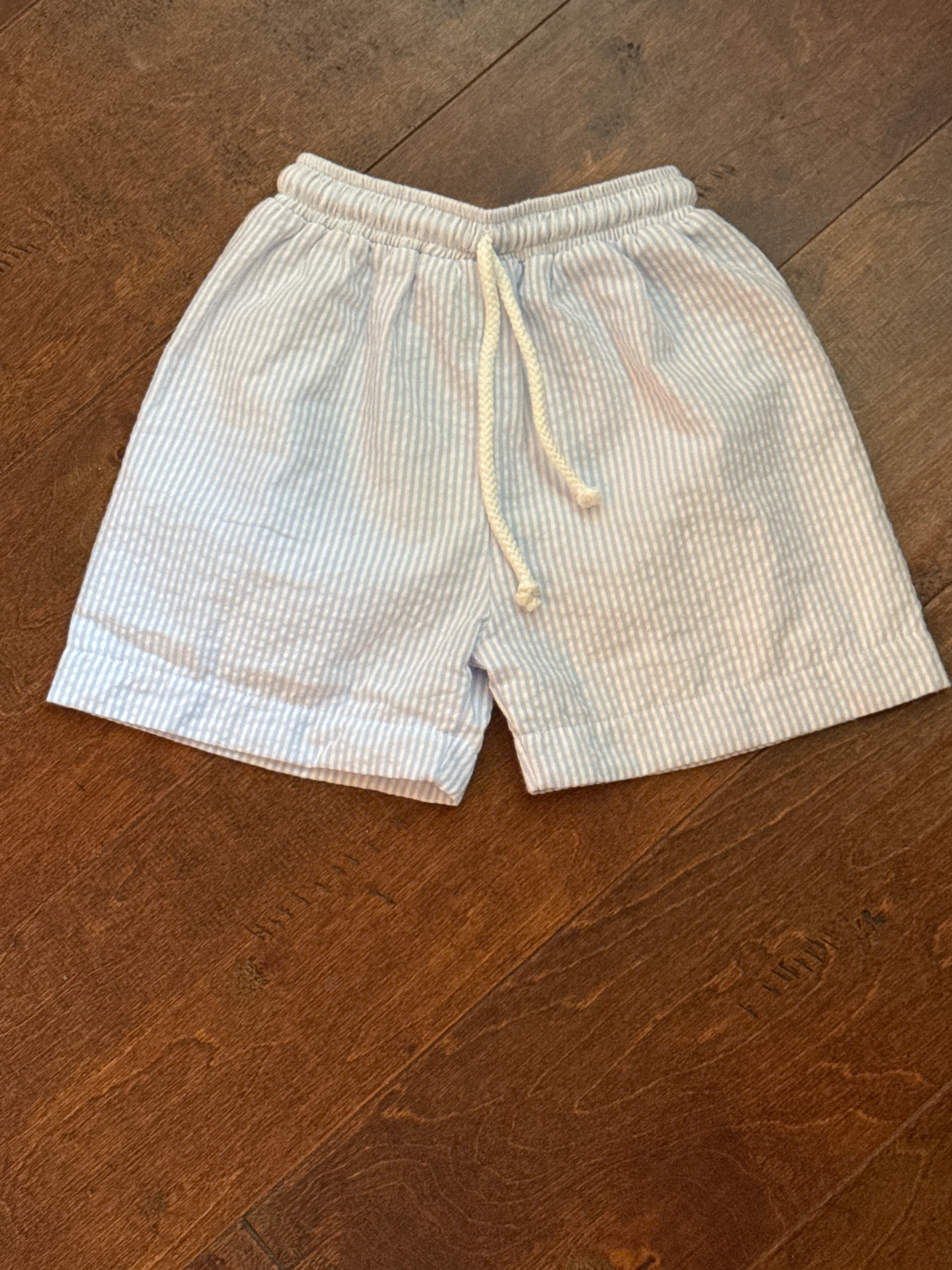 Banana Split Blue Striped Swim Trunks 9m