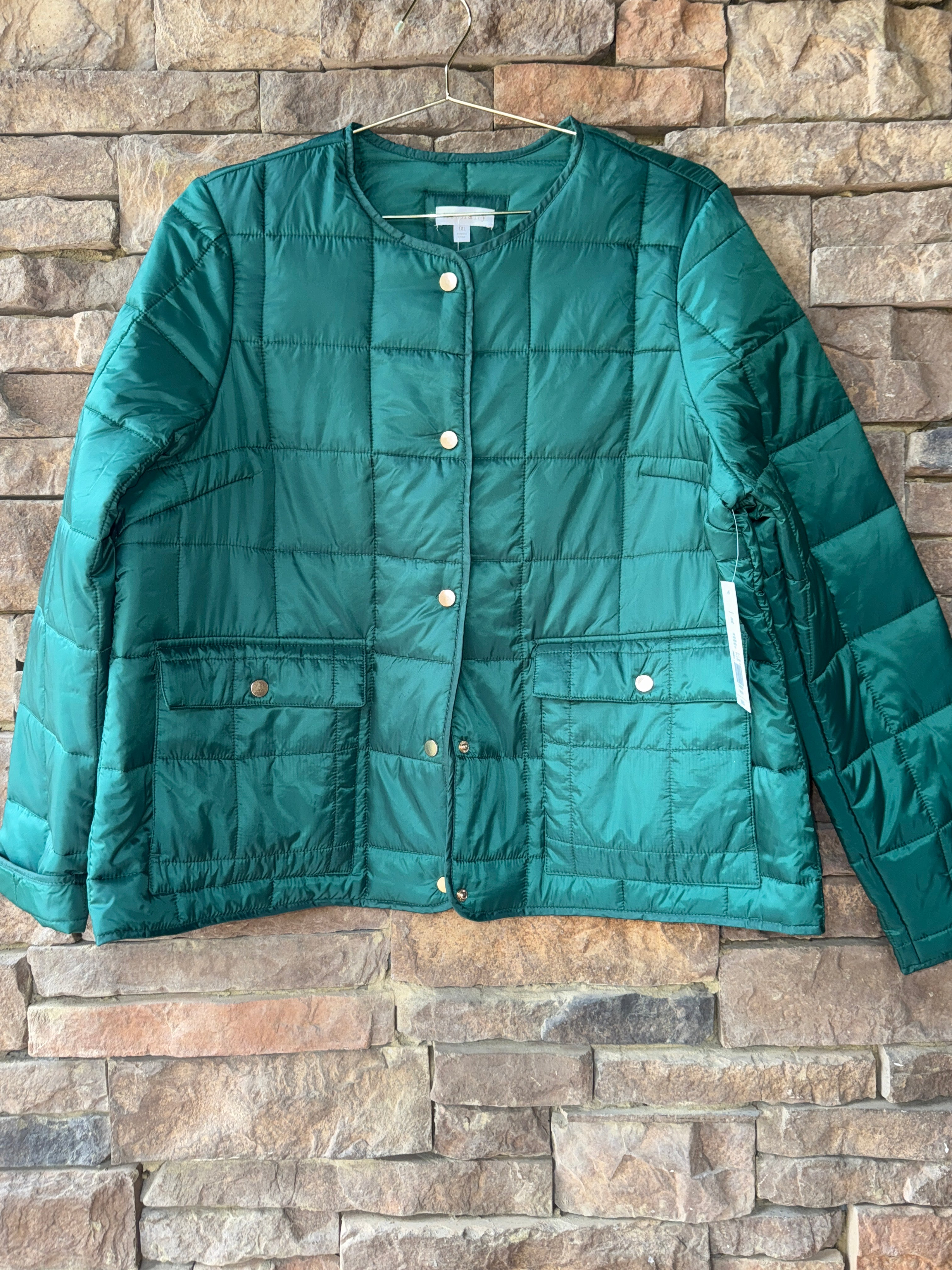 Hunter Green Button Down Jacket XXL