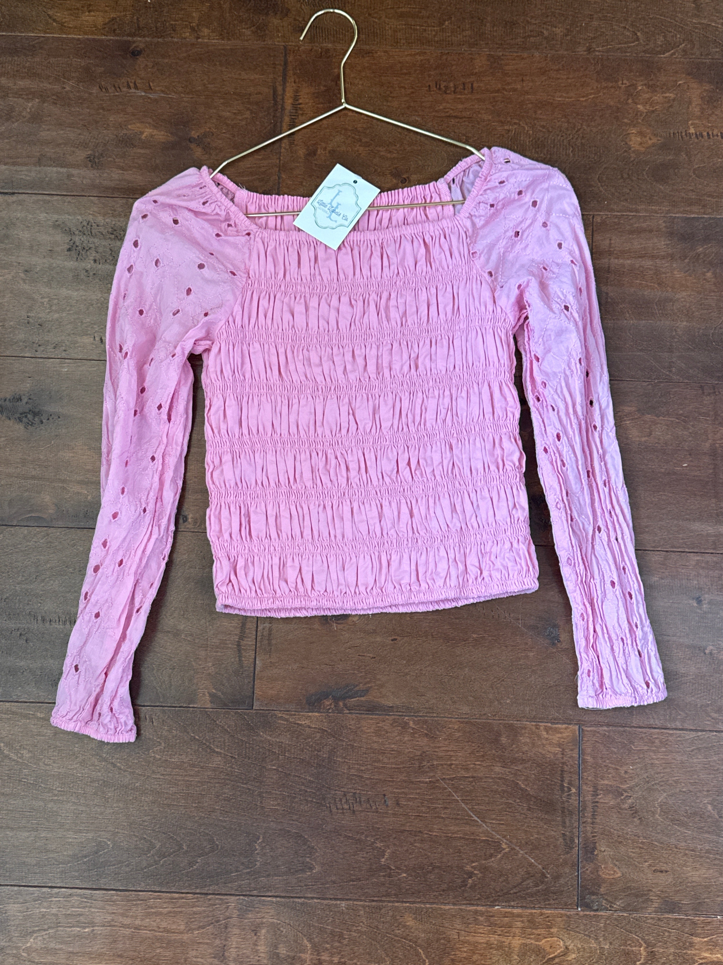 AB Kids Eyelet Smocked Top 11/12