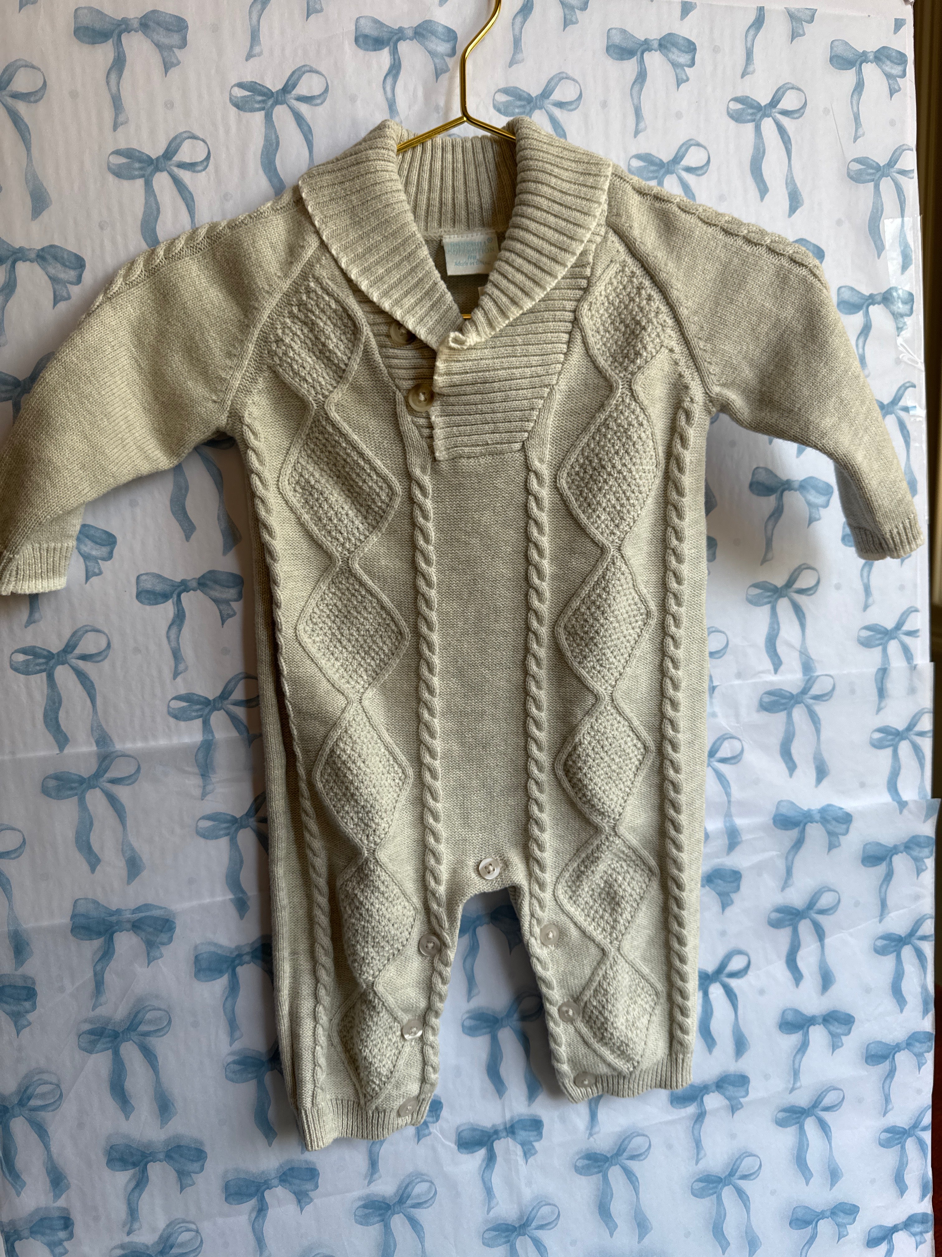 Edgehill Collection Sweater Romper NB