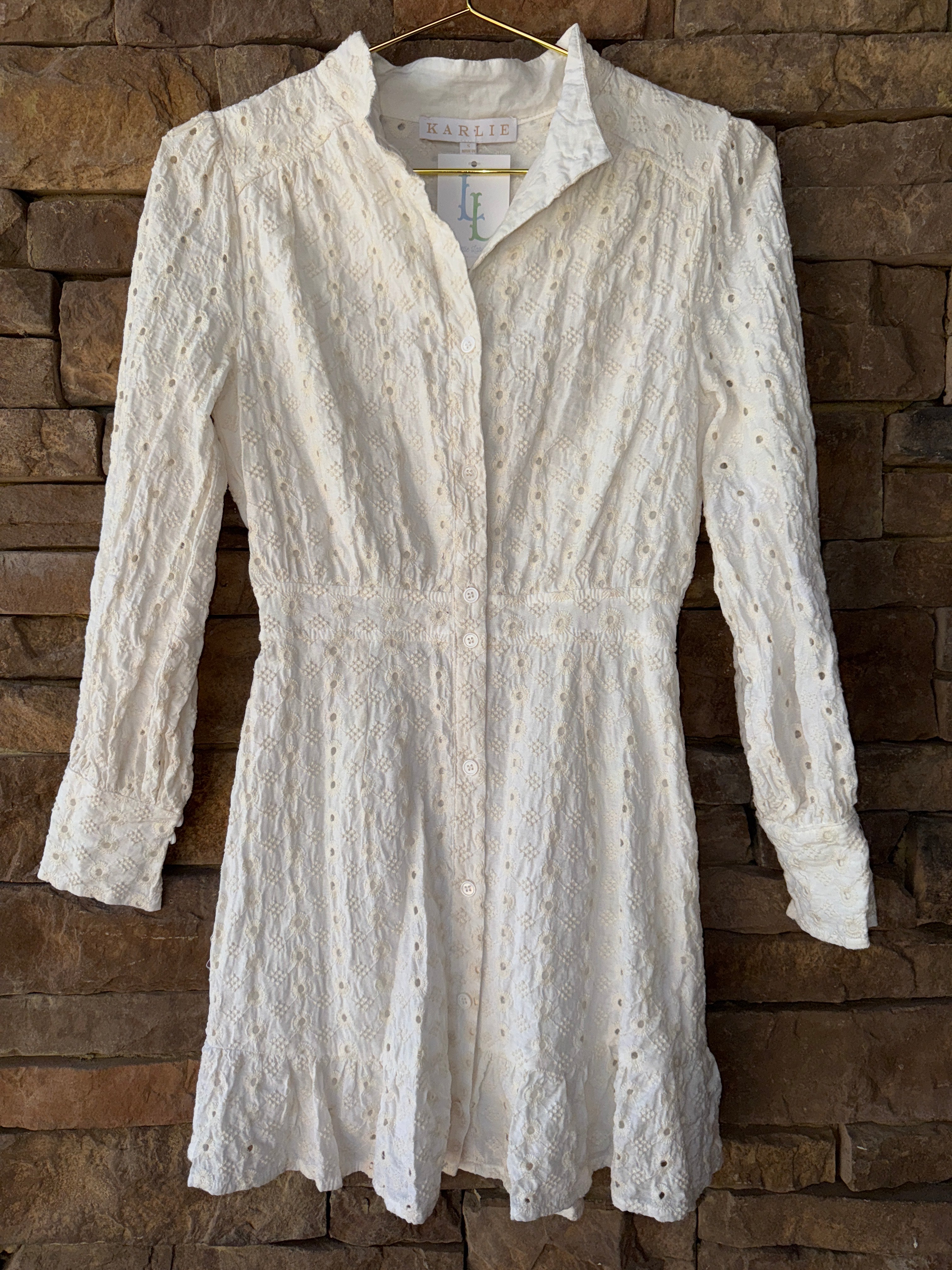 Karlie Ecru Ls Dress S