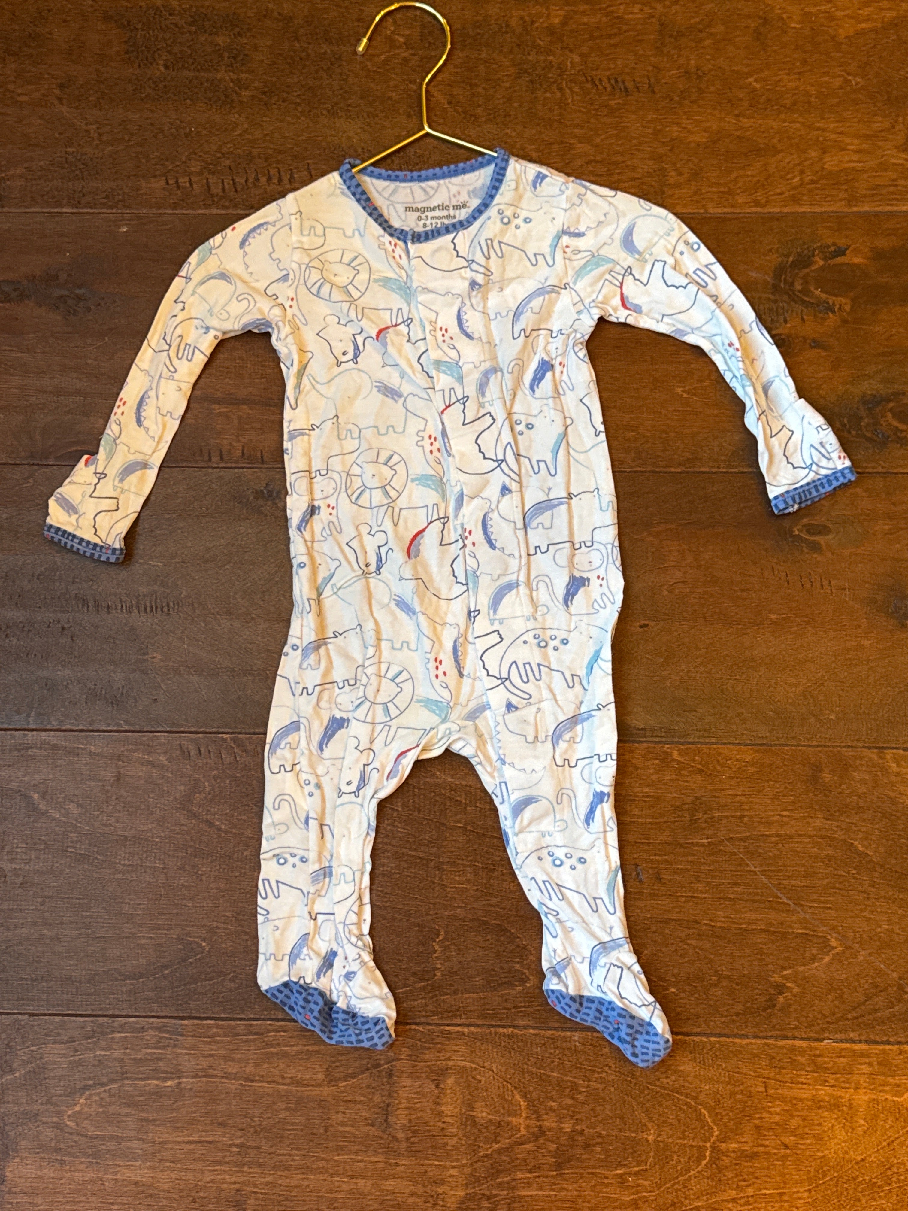 Magnetic Me Safari Footie 0-3m