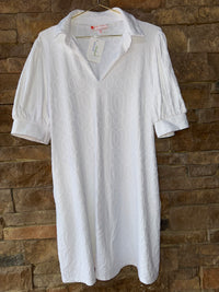 Jude Connally Emerson Dress Jacquard Garden White M