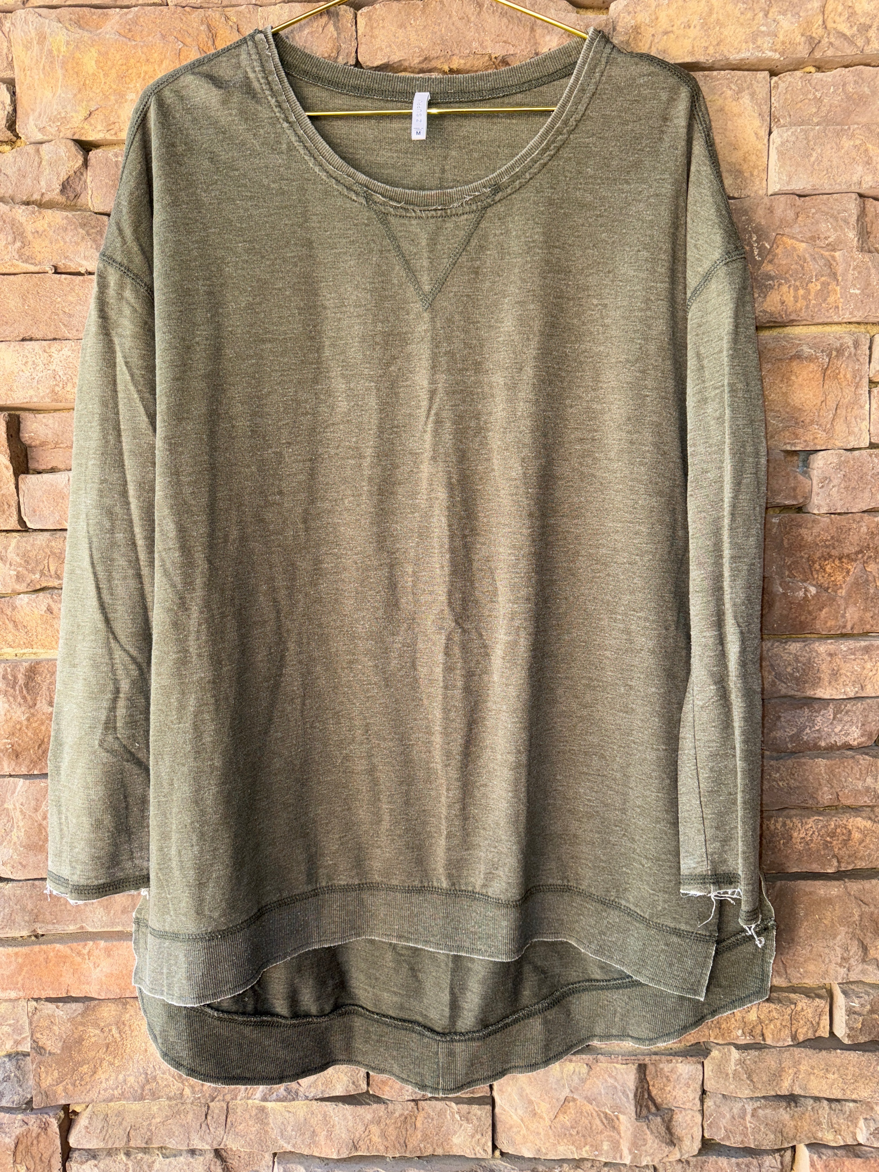 ZSupply Olive Ls Tee M