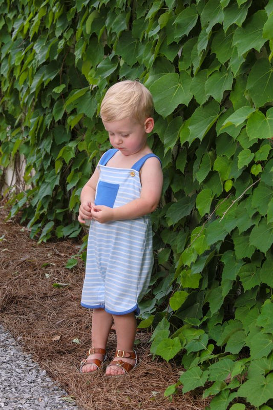 Boys - Oliver Shortall-Sky Blue Stripe/Blue