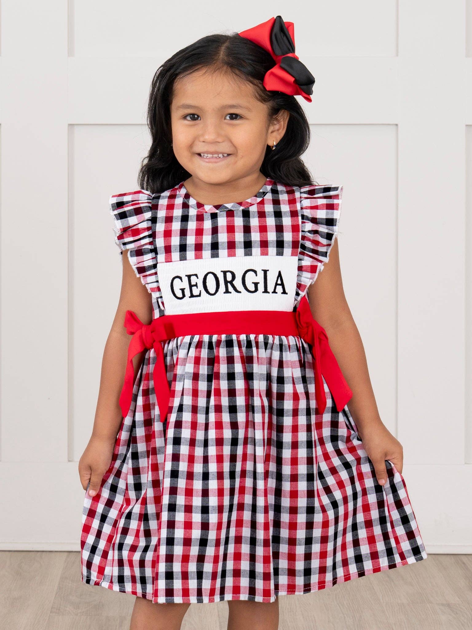 Georgia Smocked Gingham Dress: S(2yrs)