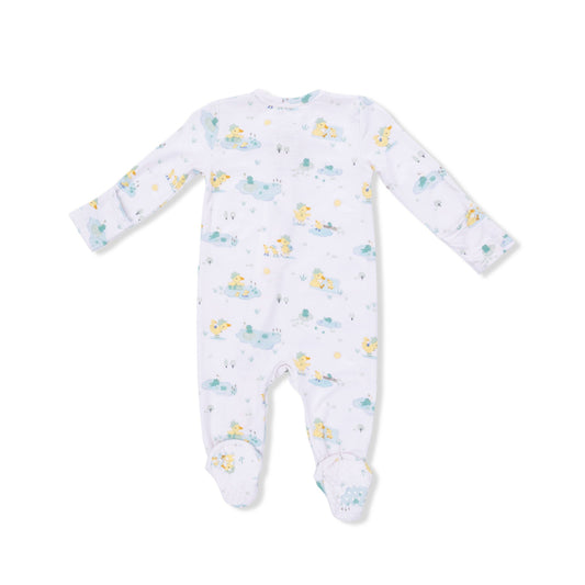 Frog and Duck Pond - 2 Way Zipper Footie