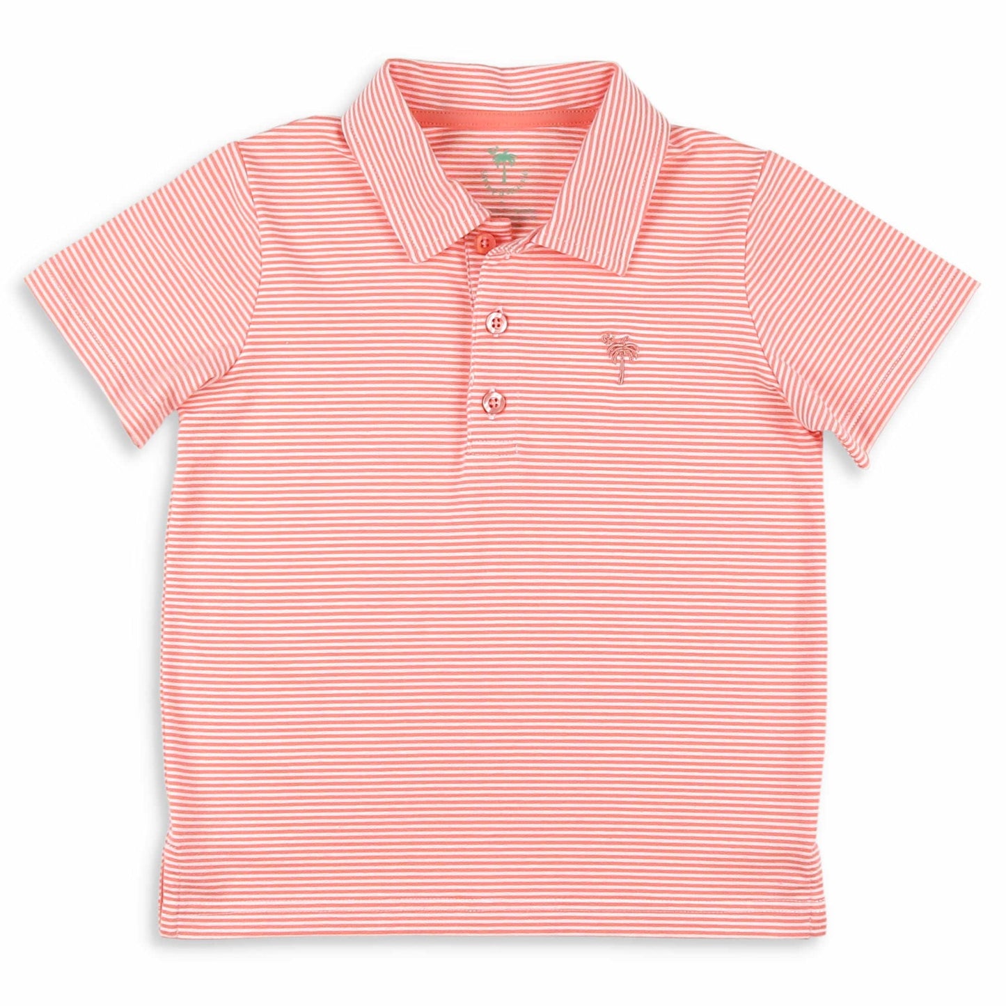 Salmon Stripe Polo