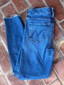 MOTHER Medium Wash Ankle Cut Jeans 29