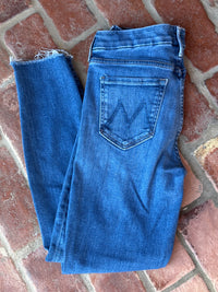 MOTHER Medium Wash Ankle Cut Jeans 29