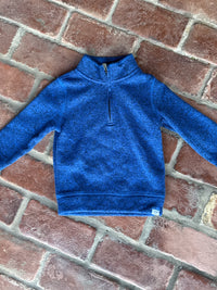 Blue Quarter Zip 3T