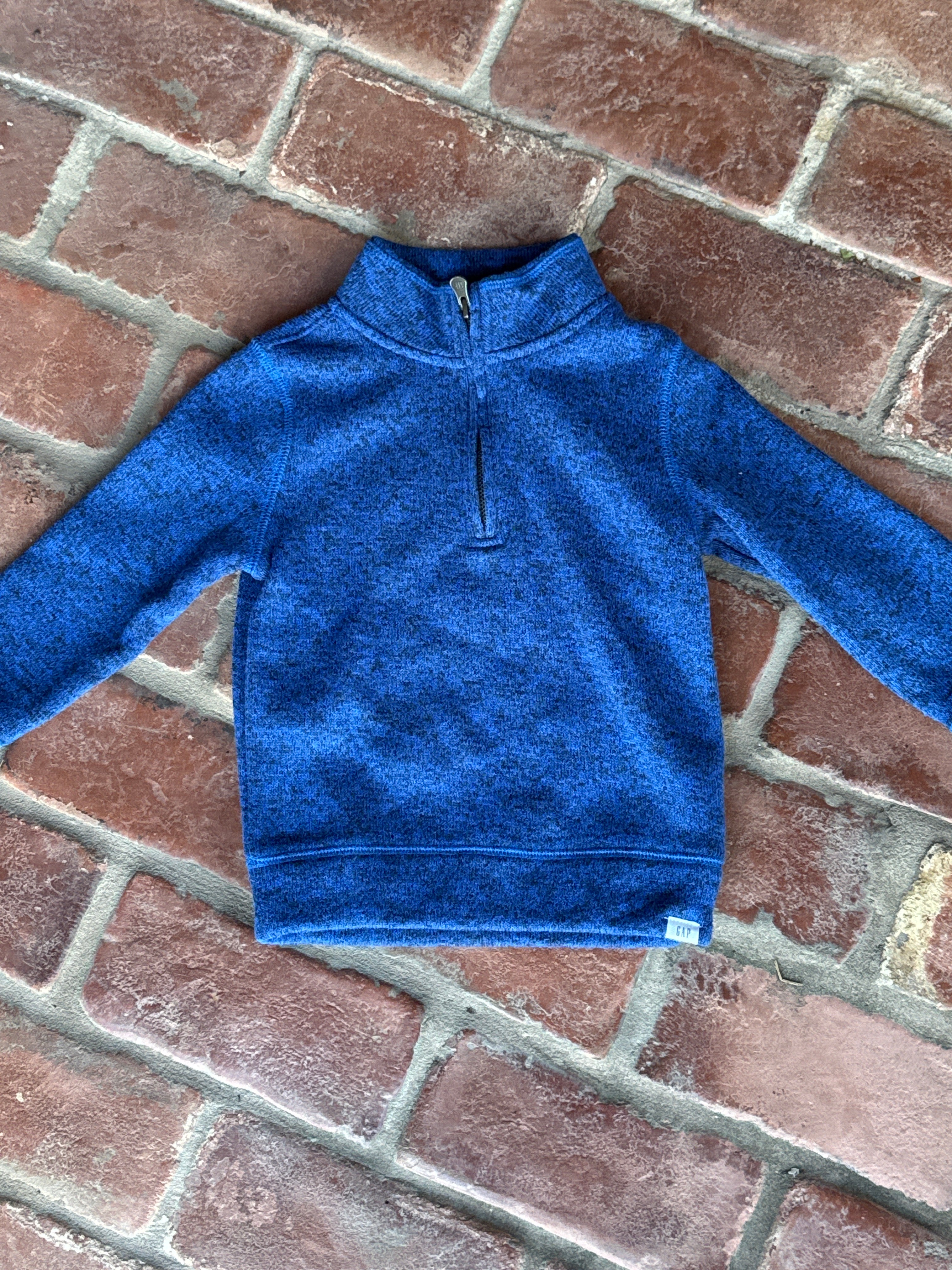 Blue Quarter Zip 3T