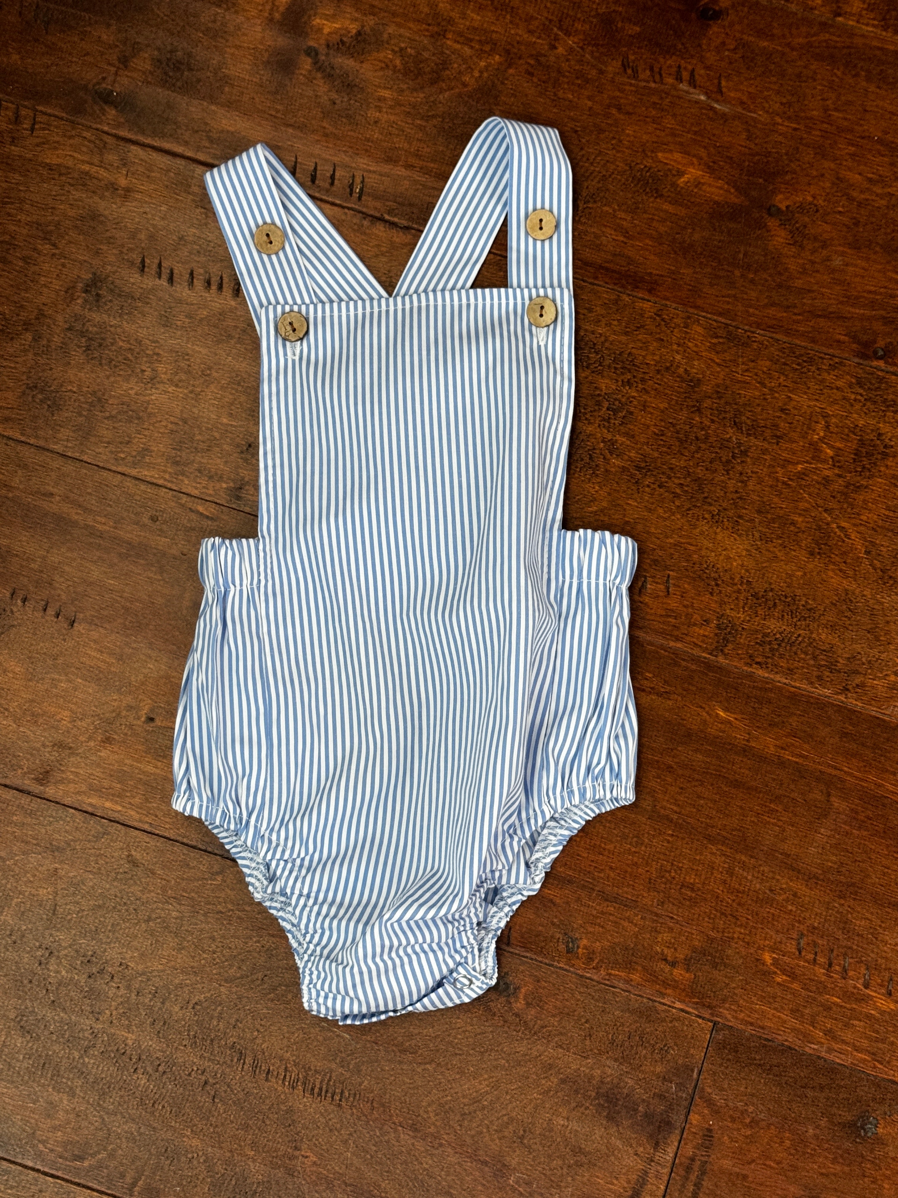 Striped Blue Sunsuit 9-12m