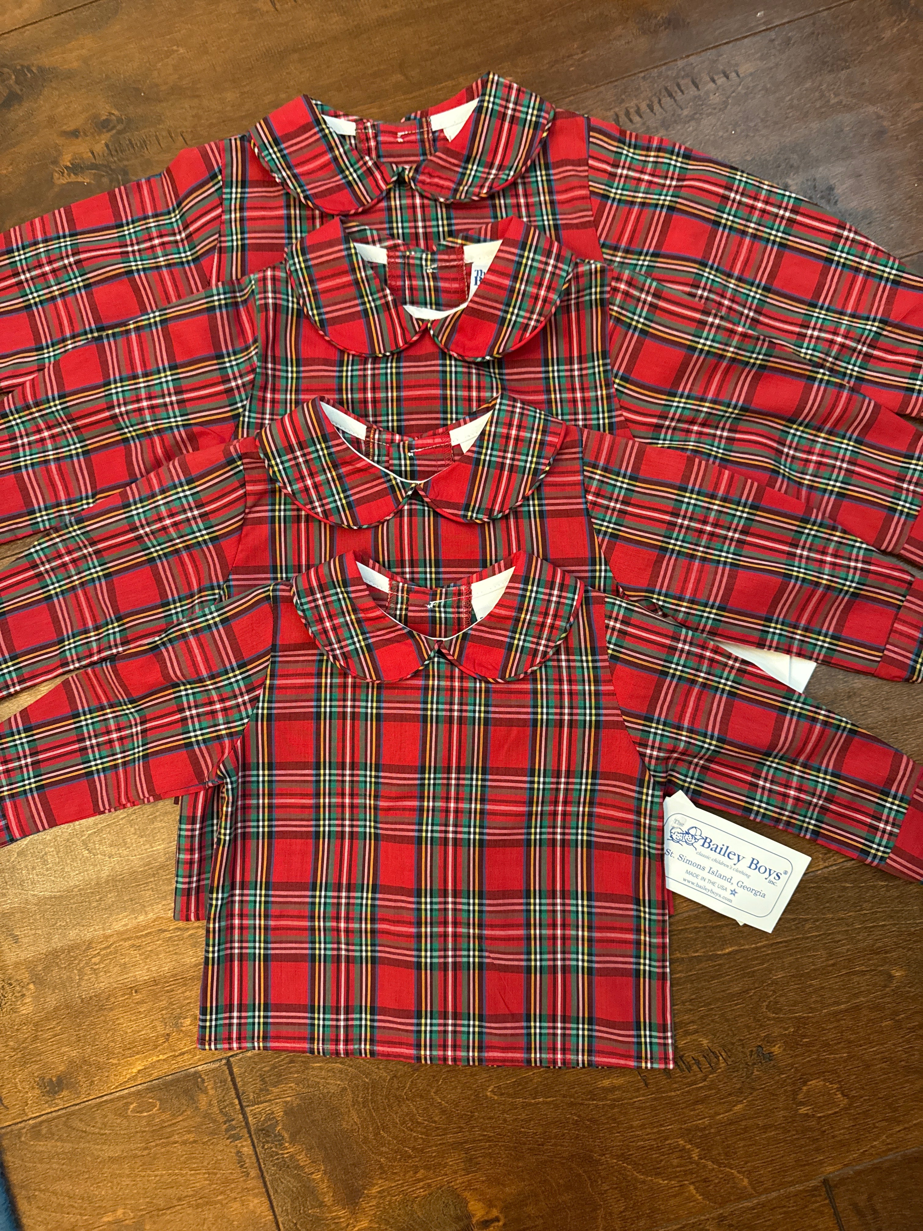 Bailey Boys Plaid Piped Shirt