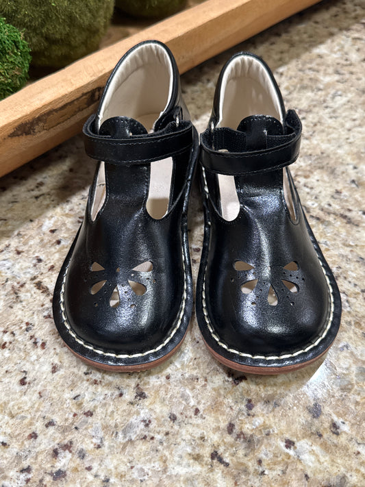Felix and Flora High Ankle Black Mary Janes 10c