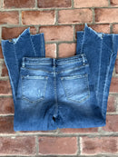 Vervet Flare Fray Hem Flare Denim 28