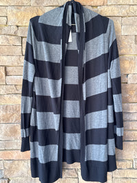Joie Black and Grey Cardigan M