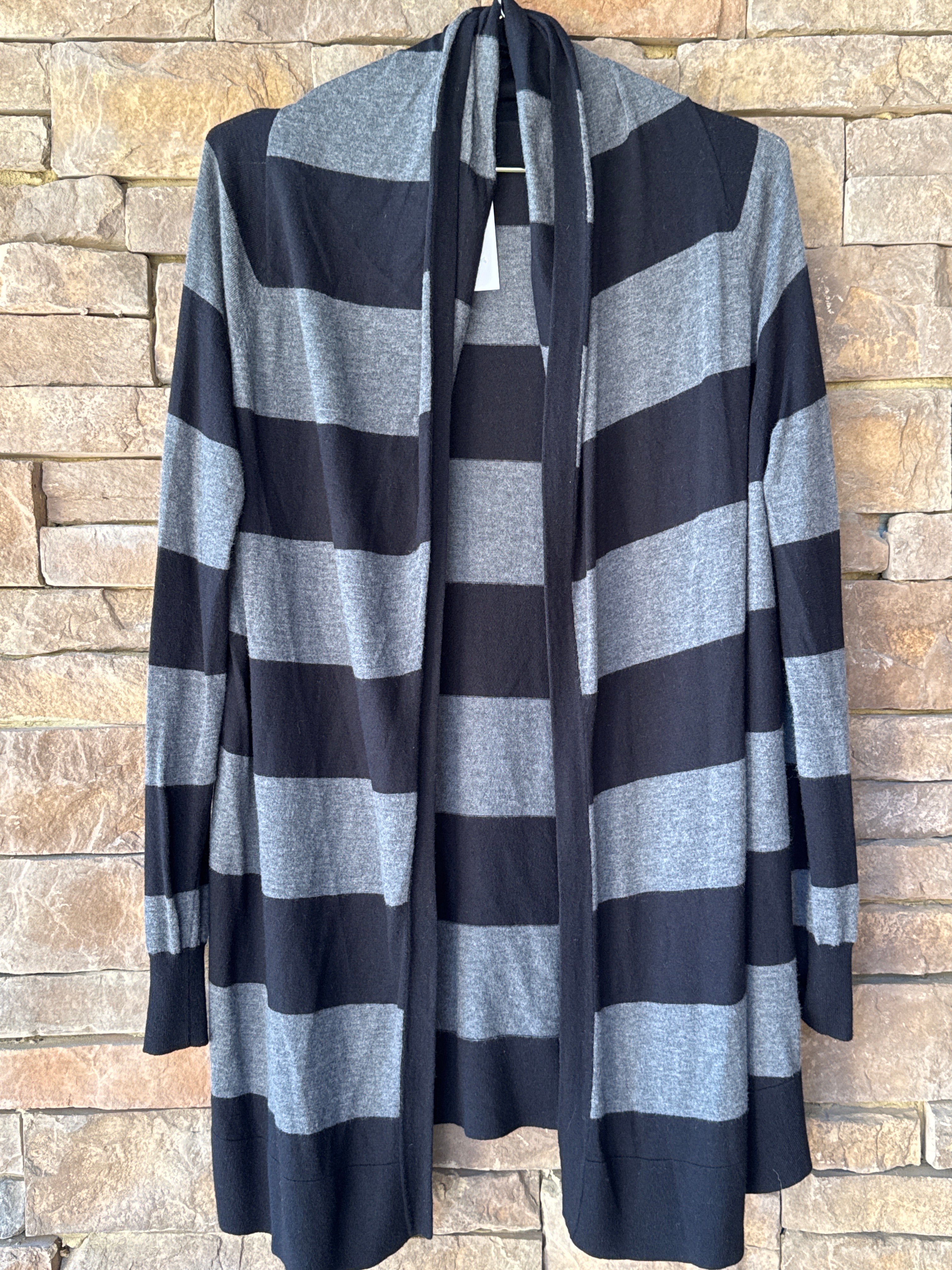 Joie Black and Grey Cardigan M