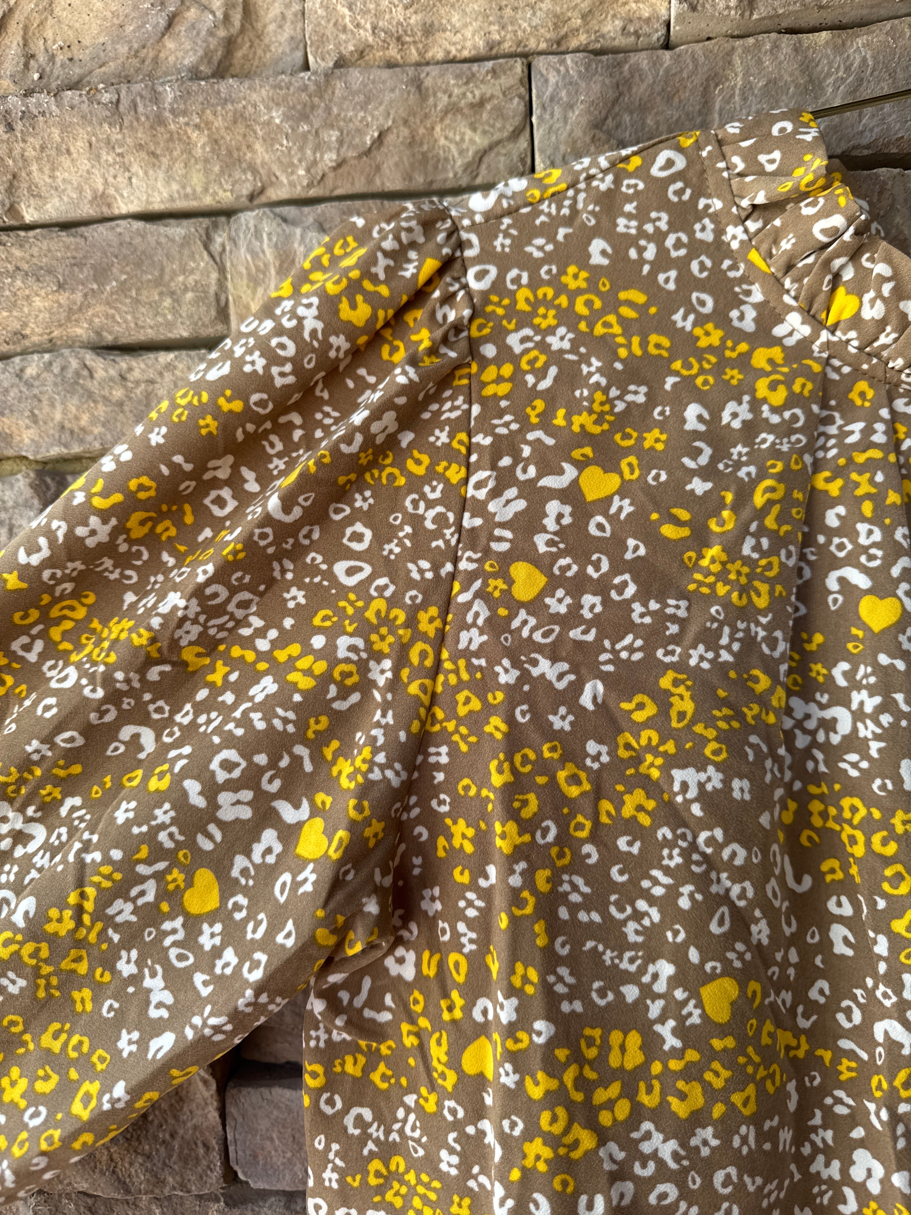 Jodifl Leopard Spot Ls Blouse S